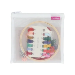 Set Bastidor de Madera con Figura para Bordar 16 x 17 cm