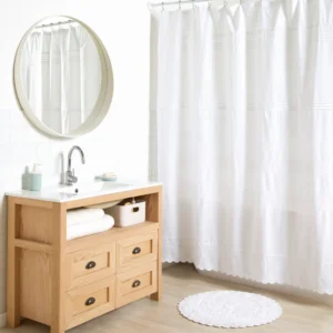Cortina Algodón de Baño Estampado